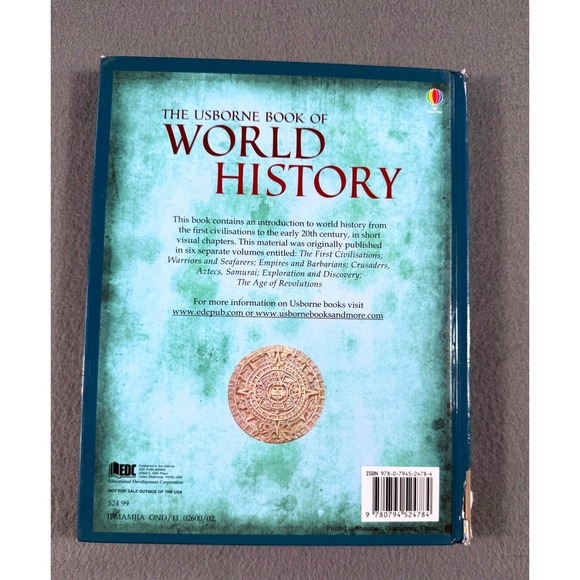 Usborne Book of World History Hardcover Illustrated Children Homeschool - Picture 2 of 12